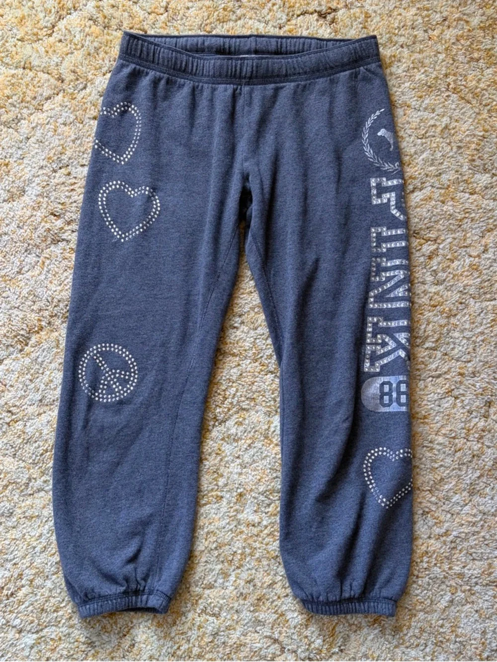 VS Pink Rhinestone Sweatpants - Picture 3 of 5